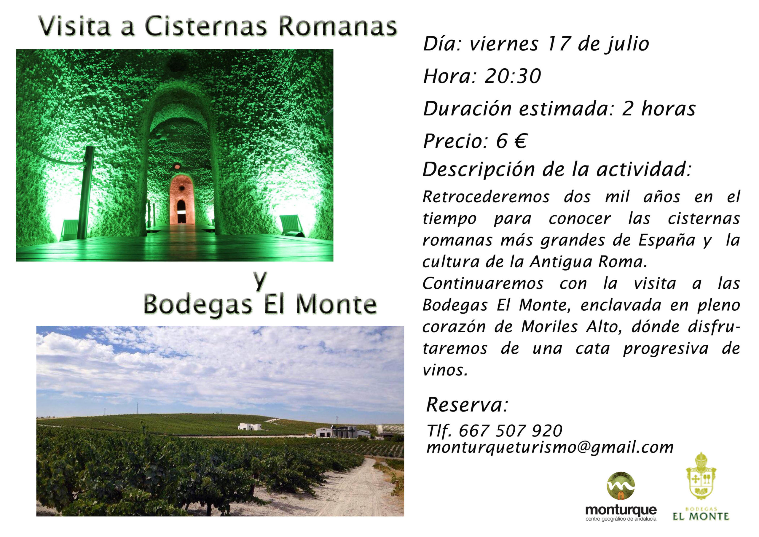 Visita A Cisternas Romanas Y Bodegas El Monte Ayuntamiento De Monturque