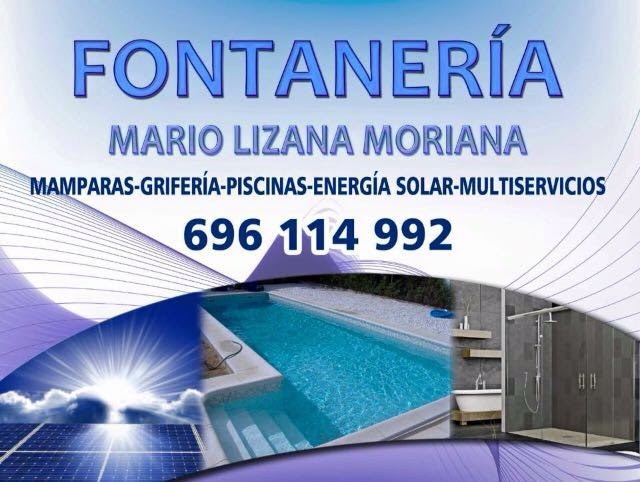 Cartel de la fontanería Mario Lizana