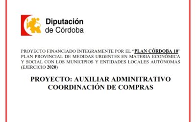 AUXILIAR ADMINISTRATIVO COORDINACIÓN DE COMPRAS 2020